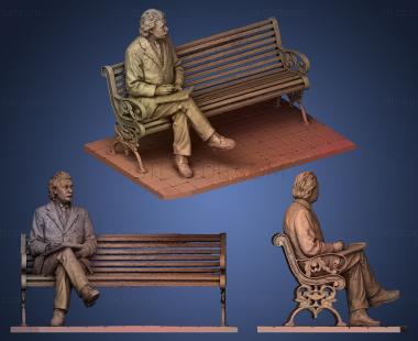 3D model Albert Einstein (STL)